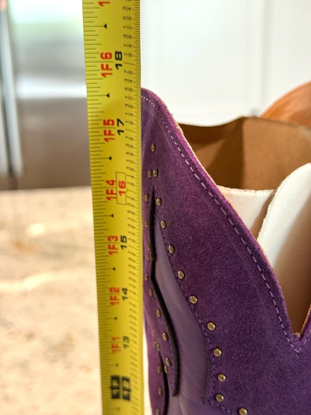 Dingo Gorgeous Purple Suede & Leather Western Cowboy Boots "NEW" - Picture 14 of 15